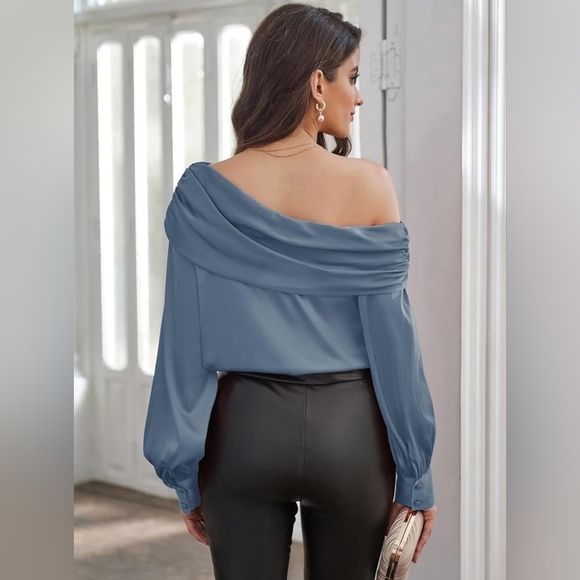 GRACE KARIN Off The Shoulder Blouse Elegant - Picture 4 of 6